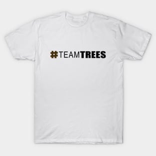 Hashtag Team Trees Black T-Shirt